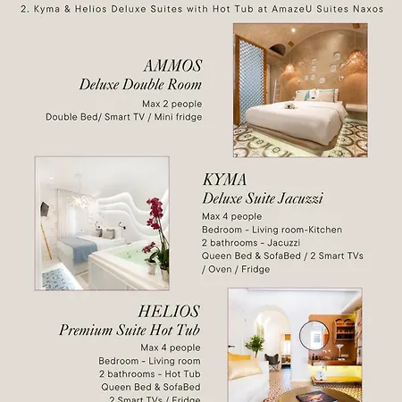 Kyma & Helios Deluxe With Hot Tub At Amazeu Naxos